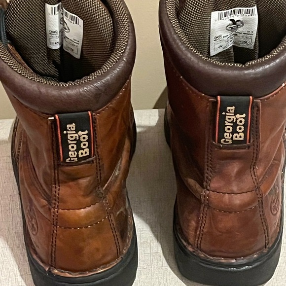 Georgia Boot Eagle Light Work Boot in Russet Wildwood, size 9 - Picture 7 of 9